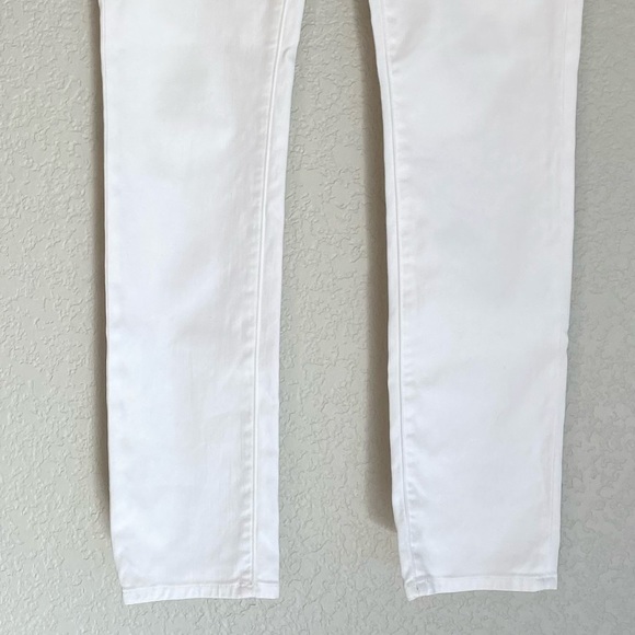 7 FOR ALL MANKIND The Slim Cigarette White Jeans Denim Size 26 Summer Jeans - Picture 5 of 13